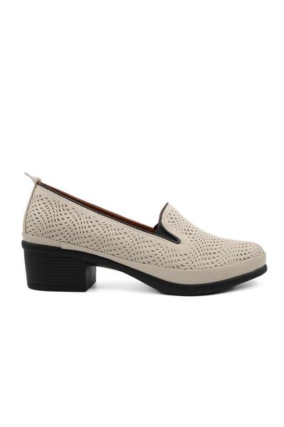 Castle Black 45101 Γνήσιο δερμάτινο μπεζ γυναικεία καθημερινά μητρικά παπούτσια