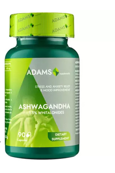 Adams Ashw.aga.nd.ha 400 Mg 90 Kapsül – Adaptogen Bitkisel Destek, Enerji Des...