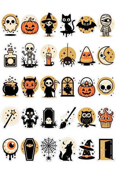 Store 30 Pieces Cute Monster Sticker Set - for Laptop, Phone, Notebook, Agenda