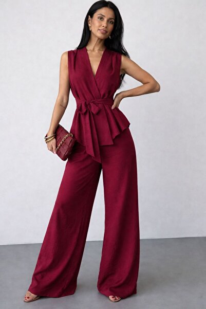 Get Crazy Σετ παντελονιού με γιλέκο από ύφασμα Modal