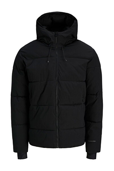 Jack & Jones Geacă scurtă tip puffer, rezistentă la vânt, cu glugă, pentru bă...