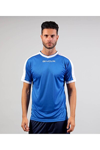 Givova Tricou sport unisex Revolution, Albastru Royal / Alb