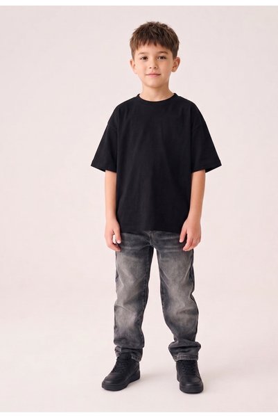 rois Boys' Gray Denim Pants
