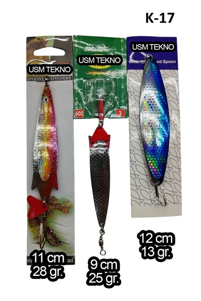 usmtekno Turna Kaşığı 3 Adet Rapala Lures Yapay Yem Turna Kaşığı Turna Levrek...