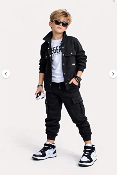 Bambam Αγορίστικο Εορταστικό Σετ Γαμπαρντίνας 3 Τεμαχίων (Άνω & Κάτω Μέρος) Μ...