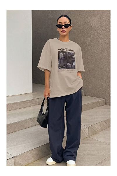 ZİYMO ΜΕΓΑΛΟ ΜΠΛΟΥΖΑΚΙ ΜΕ ΕΚΤΥΠΩΣΗ ΕΙΚΟΝΑΣ  "ΜΕΝΤΕΣΕ ΝΑ ΕΙΣΑΙ ΔΥΝΑΤΟΣ "