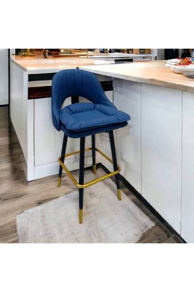 Al Saadah Home Blue Bar Chair 110 X 50 X 50 cm
