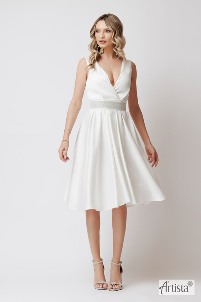 Artista Κομψό μίντι φόρεμα με στρώσεις στη μέση