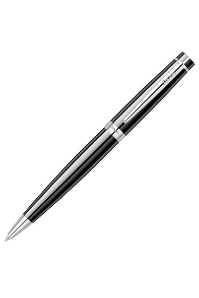 Scrikss Tükenmez Kalem Kutulu Siyah Krom 38