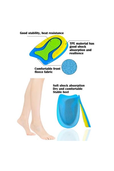 ZCM-HAPPY 3 Pairs Silicone Heel Support Pad Cup