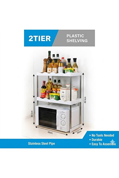 OEM AYBR HOME Οργανωτής Κουζίνας, για Φούρνο Μικροκυμάτων, 2 Ανοξείδωτα Ράφια...