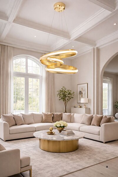 Harnelli 3 Renk Yanabilen Modern Ledli Avize