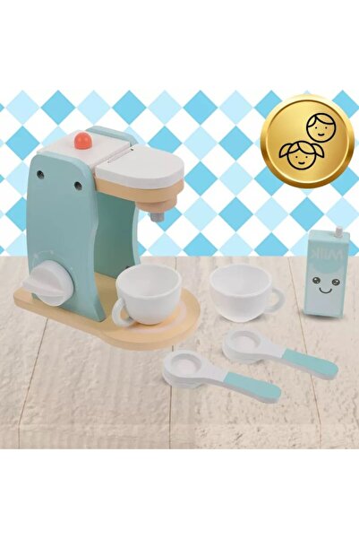 NiceKids Espressor de cafea cu accesorii din lemn