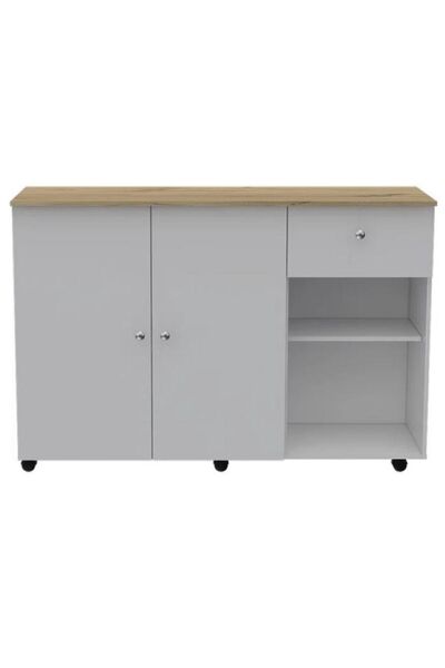 Tdesigno Neşe Mutfak Adası - Beyaz-120 Cm