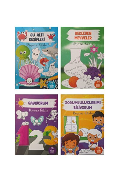 Düşyeri Yayınları Coloring Books Set 4 Book Set