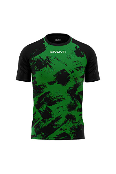 Givova Unisex sports T-shirt Art, Green / Black