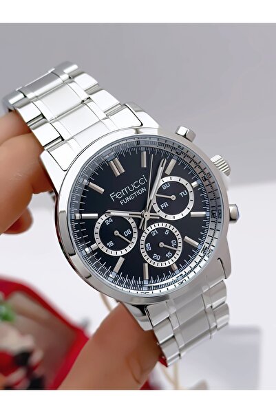 Ferrucci Men's Wristwatch with Steel Cord Function 3 Atm Waterproof with 2 Ye...