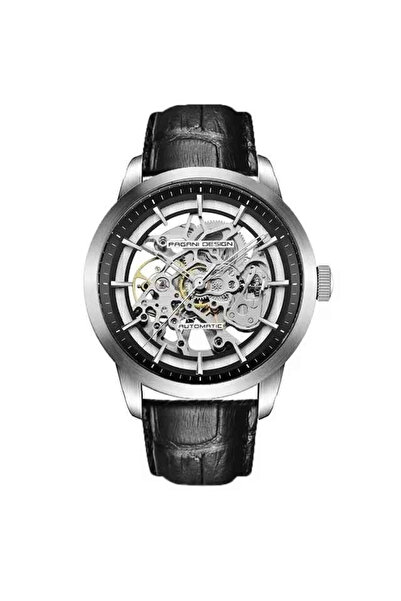 Pagani design PD-1638 Ανδρικό Ρολόι Σκελετός – 43mm, G3265Z, Δερμάτινο, Κομψό