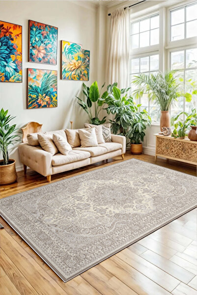 df home Salon Halısı Mutfak halısı Yolluk Geometrik İskandinav Eskitmeli Diji...