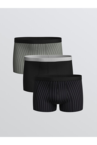 LC Waikiki Boxeri bărbătești din bumbac elastic, croială clasică, set de trei