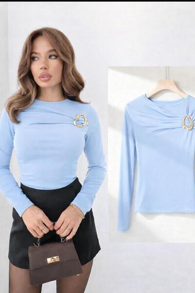 peri tower New Product Women's Light Mink t Buckled Sandy Long Sleeve Blouse ...