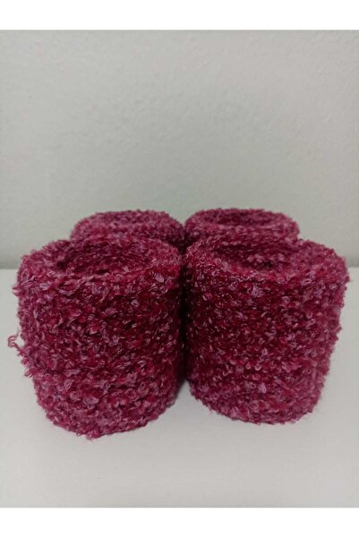 kartopya Fuşya Tonsürton Kalın Buklet Örgü İpi 400 GR(4x100gr)