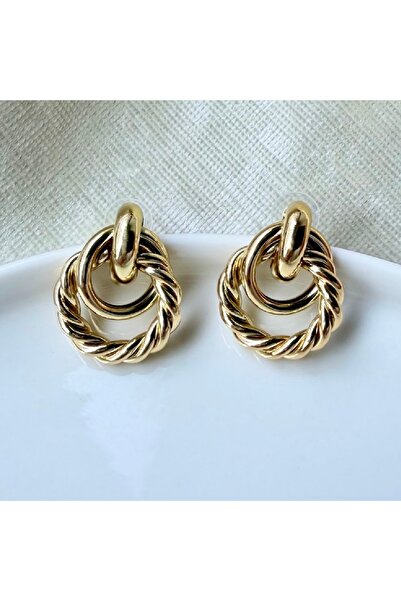 Twinssis Accessories Modern Interlocking Twist Model Earrings