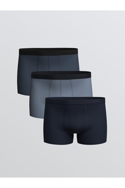 LC Waikiki Men's Loose Fit Stretch Cotton Boxers - Set of 3