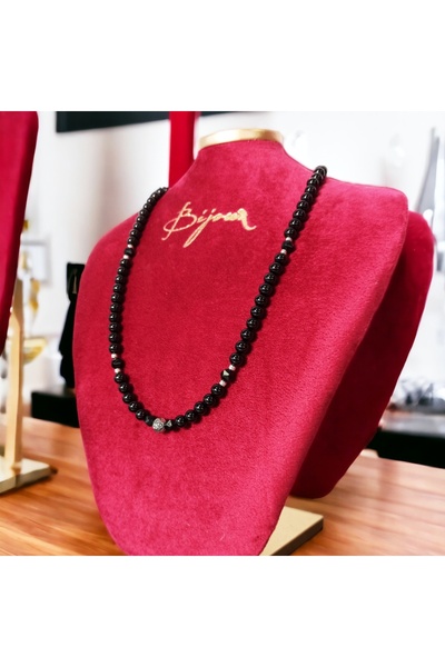 Ezera Ανδρικό κολιέ Alfred από χάντρες όνυχα και αξεσουάρ από ανοξείδωτο ατσά...