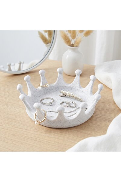 perim3d Crown Shaped Jewelry Organizer and Accessory Stand – Decorative Deskt...
