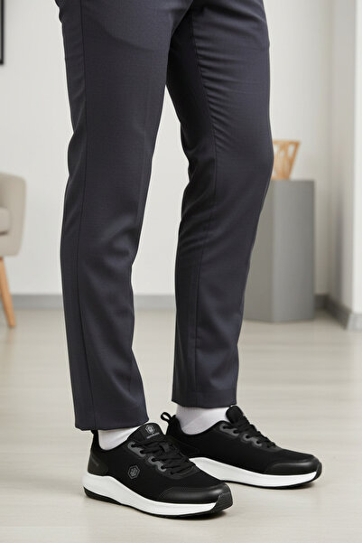 lumberjack MR-9680 Μαύρα Unisex Άνετα Καθημερινά Αθλητικά Παπούτσια