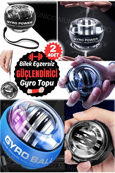 St Morritz 2 Adet Led Bilek Eğitmen Topu Renk Değiştirme Jiroskopik Önkol Egz...