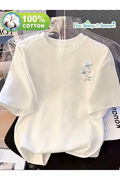 yombaa Μπλουζάκι με στάμπα. Κοντομάνικο καλοκαιρινό & ανοιξιάτικο casual τοπ,...