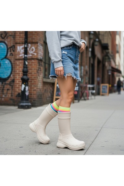 OEM Αδιάβροχες γυναικείες μπότες βροχής, από καουτσούκ, ιδανικές για πεζοπορί...