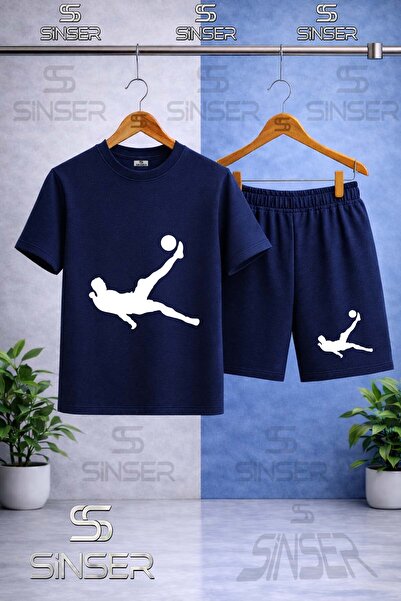 SS SİNSER Children's Rovasata Adam Byz Printed Crew Neck T-Shirt - Shorts Set