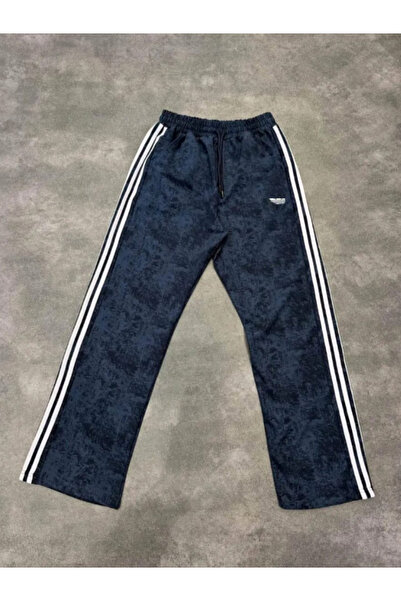 m.baba ERKEK YIKAMALI BAGGY 2İPLİK PAMUKLU EŞOFMAN ALTI 3 ŞERİTLİ