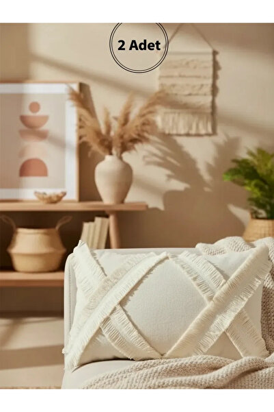 NDC HOME Κάλυμμα μαξιλαριού με λινό ριχτάρι ειδικής σχεδίασης Kokoş (35*55)