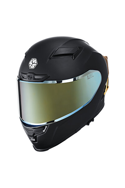 Scoyco FF871 Yaksha Motosiklet Kaskı Mat Siyah Spoiler Mod Full Face Kask