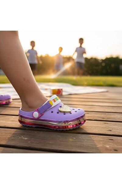 mersin md tekstil Παντόφλες χιαστί με λαμπερό σχέδιο για κορίτσια, για καθημε...