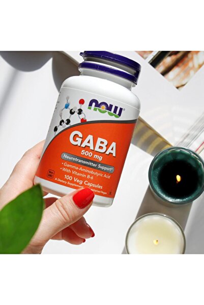 Now GABA 500 mg 100 Kapsül Vitamin B6 İçeren Amino Asit Takviyesi