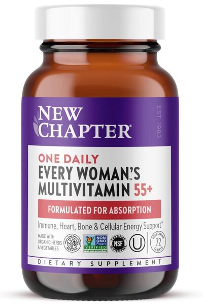 New Chapter Women’s Multivitamin 55+ 72 Tablets Immune Bone & Energy Support