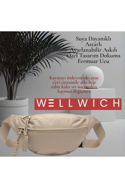 wellwich حقيبة كروس نسائية باللون البيج