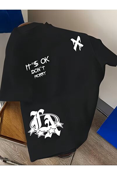 oneagılyazı Μπλουζάκι με στάμπα. Κοντομάνικο καλοκαιρινό & ανοιξιάτικο casual...