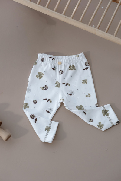 Oh La La Koala For Little Ones Kuş Baskılı Paça Dikiş Detaylı Bebek Tayt