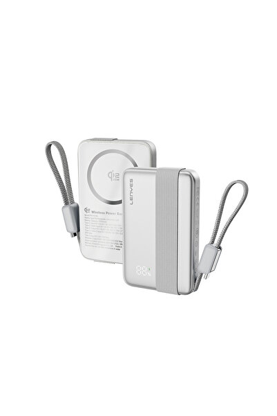 Lenyes PW1019D PD 45W Qi2 Teknolojili Type-C Kablolu Wireless Powerbank 25W 1...