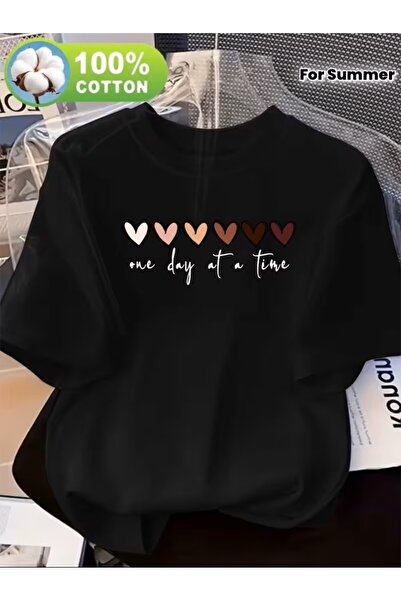 yombaa Μπλουζάκι με στάμπα. Κοντομάνικο καλοκαιρινό & ανοιξιάτικο casual τοπ,...