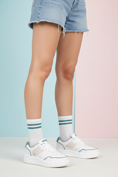 lumberjack FT-3844 Λευκά Γυναικεία Άνετα Καθημερινά Αθλητικά Παπούτσια