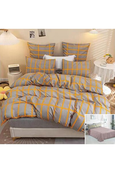 OEM Bed linen, 2 people, satin cotton, 4 pieces, with print, LSN4633
