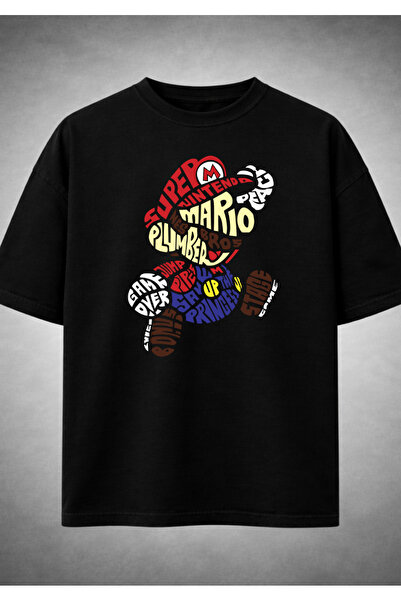 FREAK T-SHIRT Super Mario Printed Unisex Oversize T-Shirt
