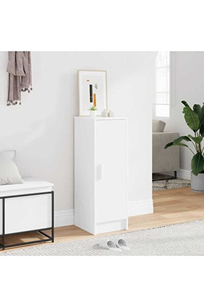 vidaxl Παπουτσοθήκη Λευκή 32 x 35 x 92 εκ. από Μοριοσανίδα Λευκό